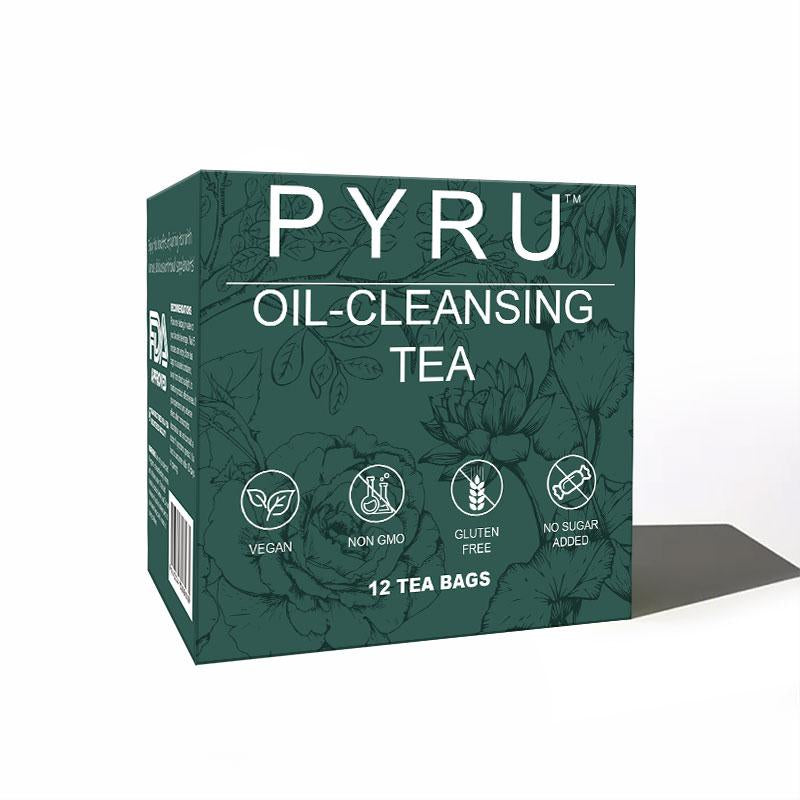 Pyru Herbal Cleansing Tea – 10 Natural Herbs for Bloating, Digestive Support & Gentle Inner Balance | Chinese Herbal Formula · Caffeine-Free Wellness Drink for Women & Men
