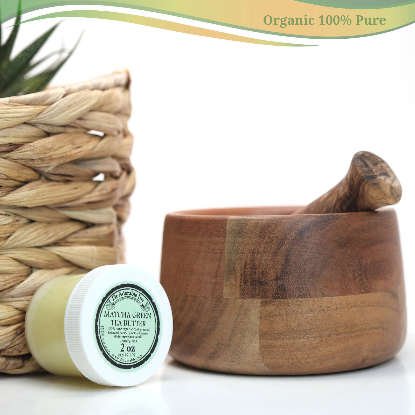 Green Tea Matcha Butter Refined Organic 100% Pure 2Oz up to 12Lb Free Shipping!