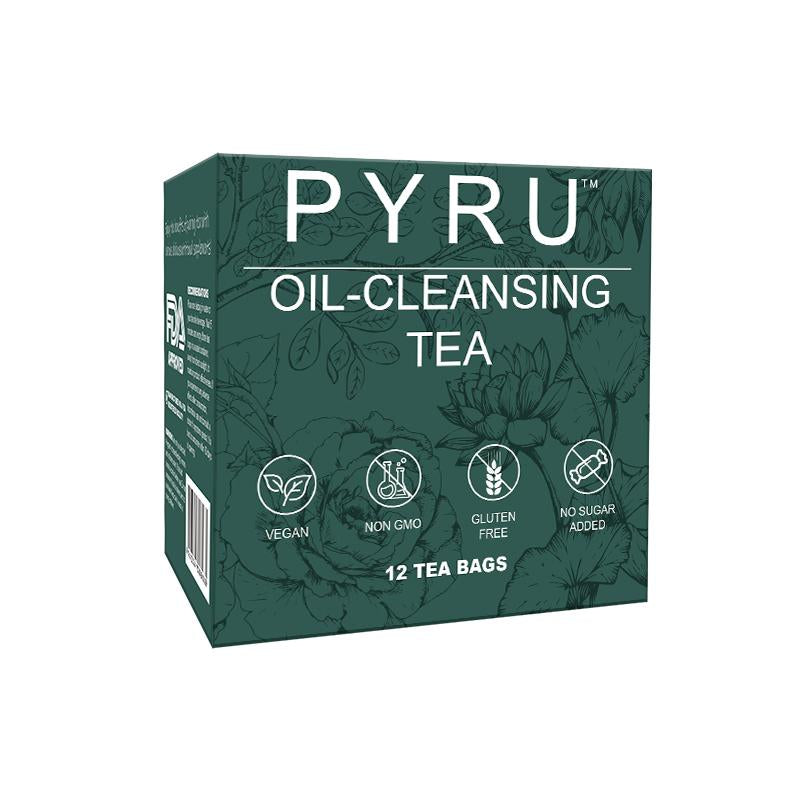Pyru Herbal Cleansing Tea – 10 Natural Herbs for Bloating, Digestive Support & Gentle Inner Balance | Chinese Herbal Formula · Caffeine-Free Wellness Drink for Women & Men