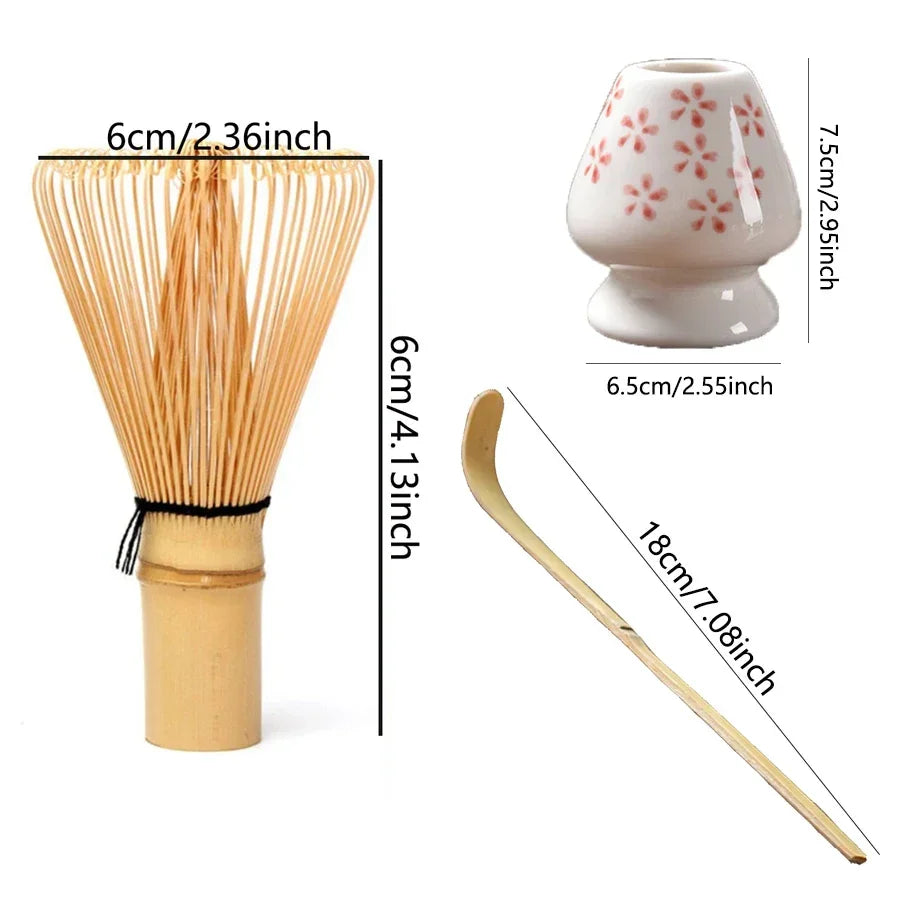 3Pcs/Set Japanese Matcha Set Safety Bamboo Buddha Tea Spoon Tea Set Indoor Tea Stirring Tools Accessories Kitchen Teaware Sets