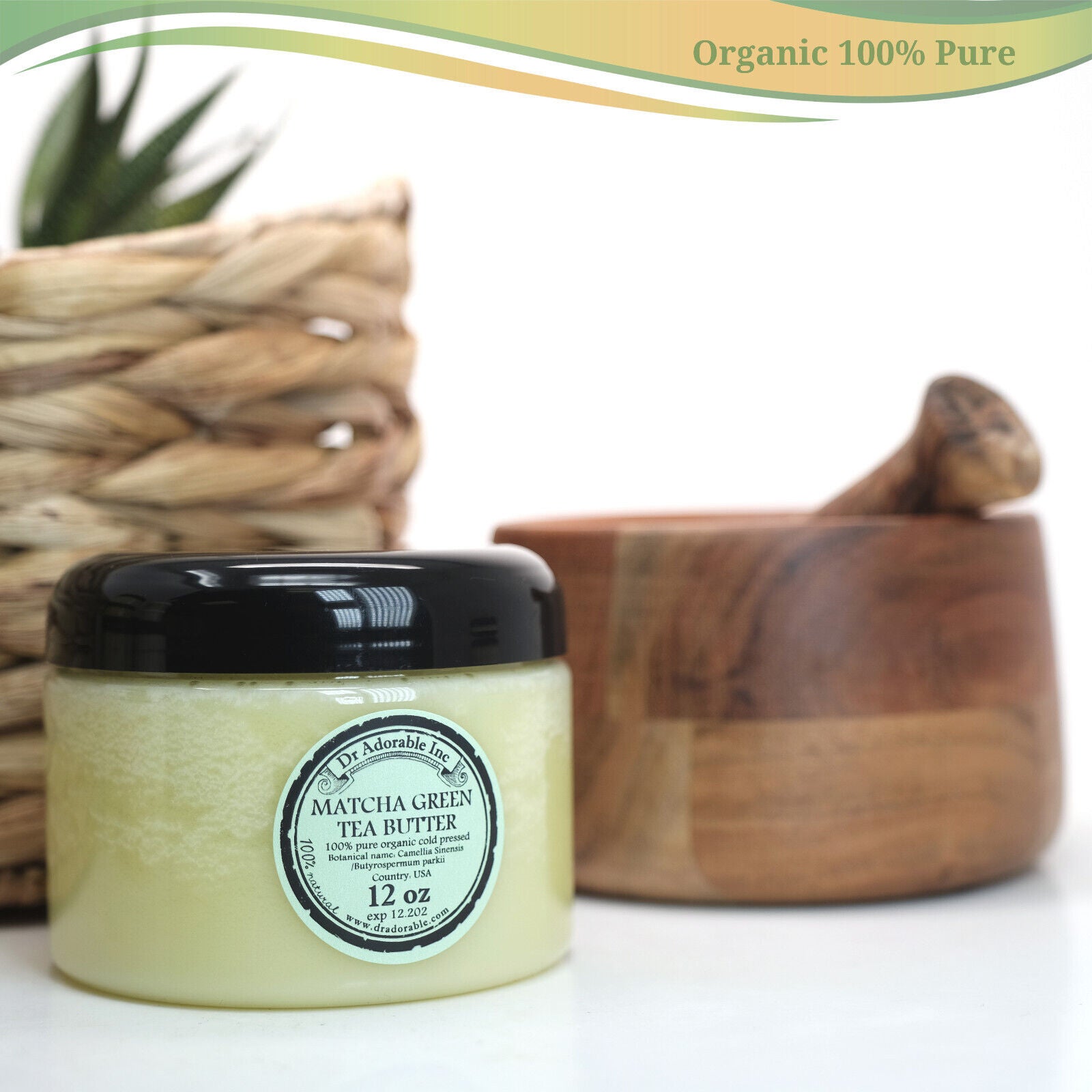 Green Tea Matcha Butter Refined Organic 100% Pure 2Oz up to 12Lb Free Shipping!