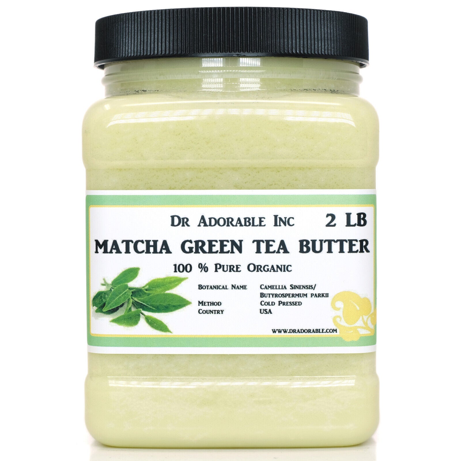 Green Tea Matcha Butter Refined Organic 100% Pure 2Oz up to 12Lb Free Shipping!