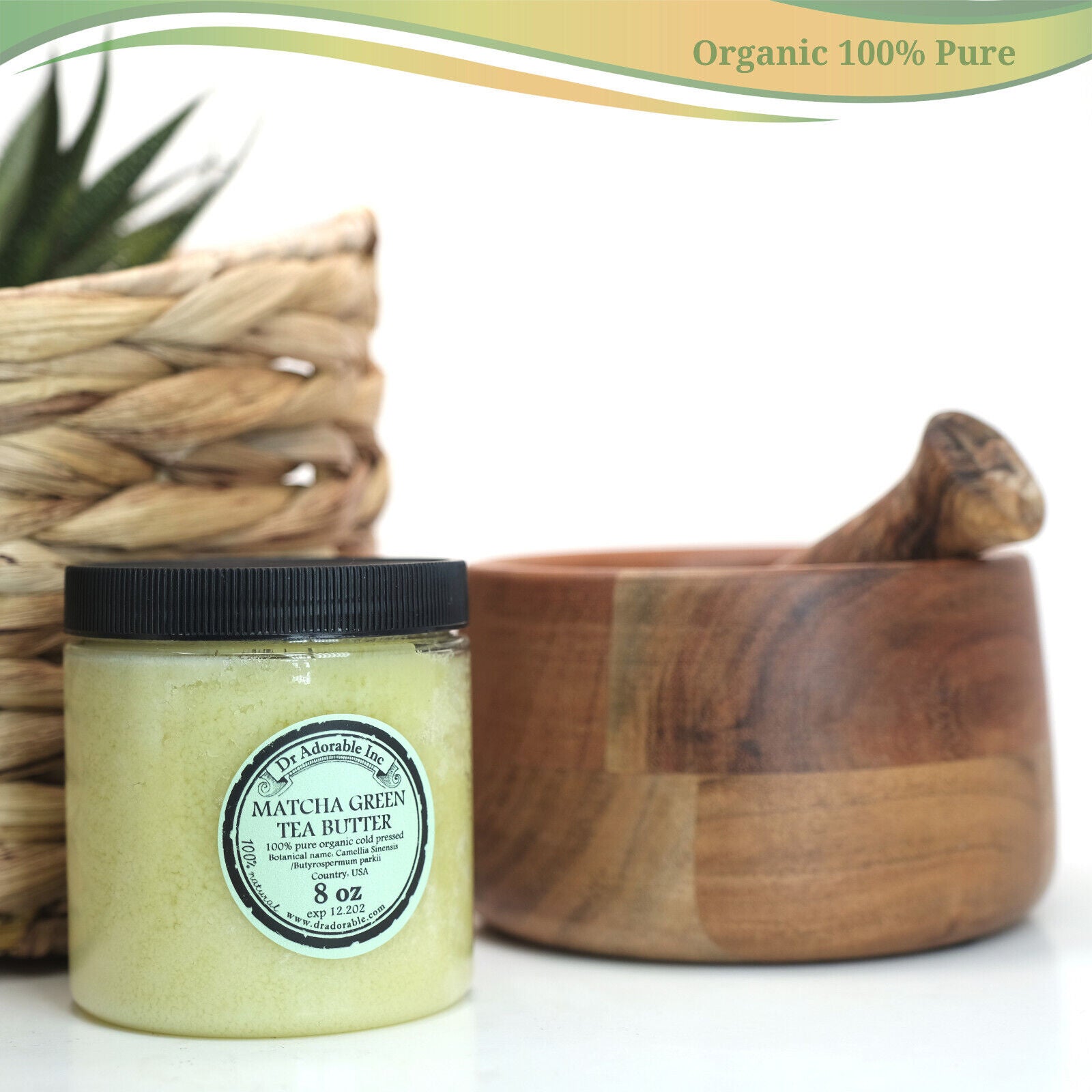 Green Tea Matcha Butter Refined Organic 100% Pure 2Oz up to 12Lb Free Shipping!