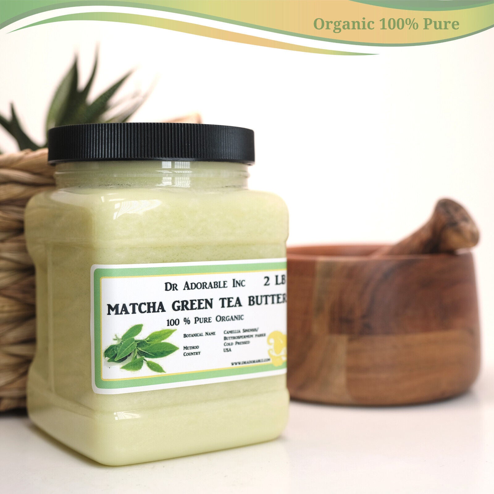 Green Tea Matcha Butter Refined Organic 100% Pure 2Oz up to 12Lb Free Shipping!