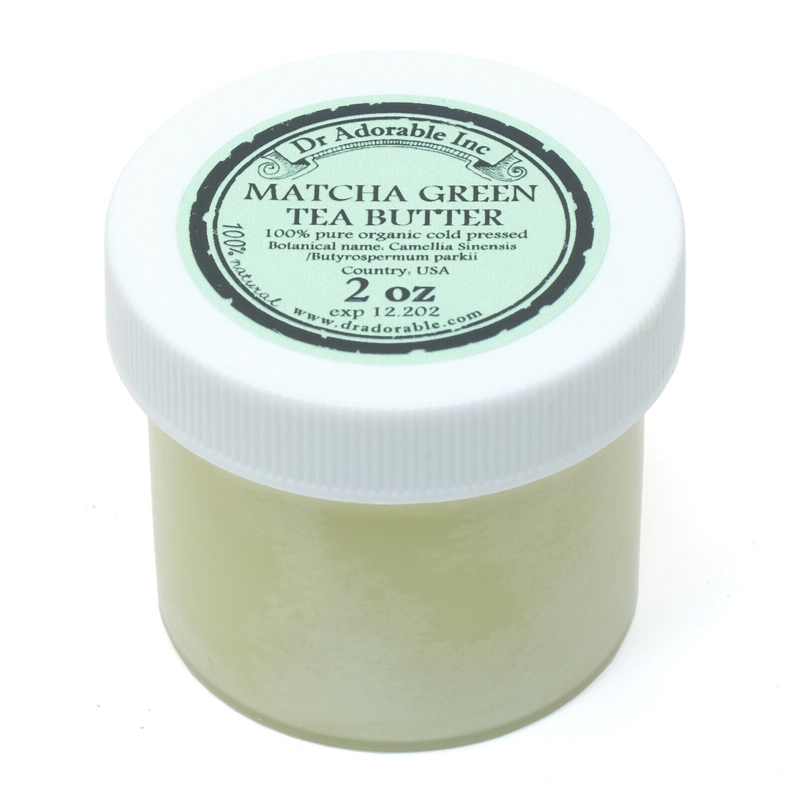 Green Tea Matcha Butter Refined Organic 100% Pure 2Oz up to 12Lb Free Shipping!