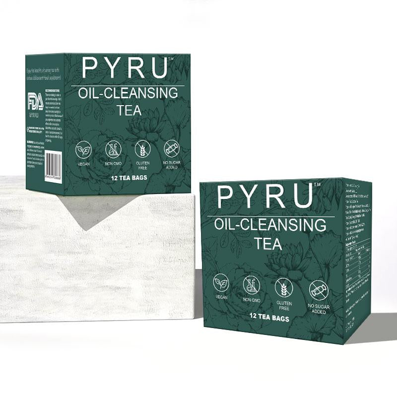 Pyru Herbal Cleansing Tea – 10 Natural Herbs for Bloating, Digestive Support & Gentle Inner Balance | Chinese Herbal Formula · Caffeine-Free Wellness Drink for Women & Men